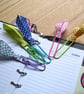 Rainbow Planner Clips, Paper Clips, Planner Addict Gift, Ribbon Clips - Image 3
