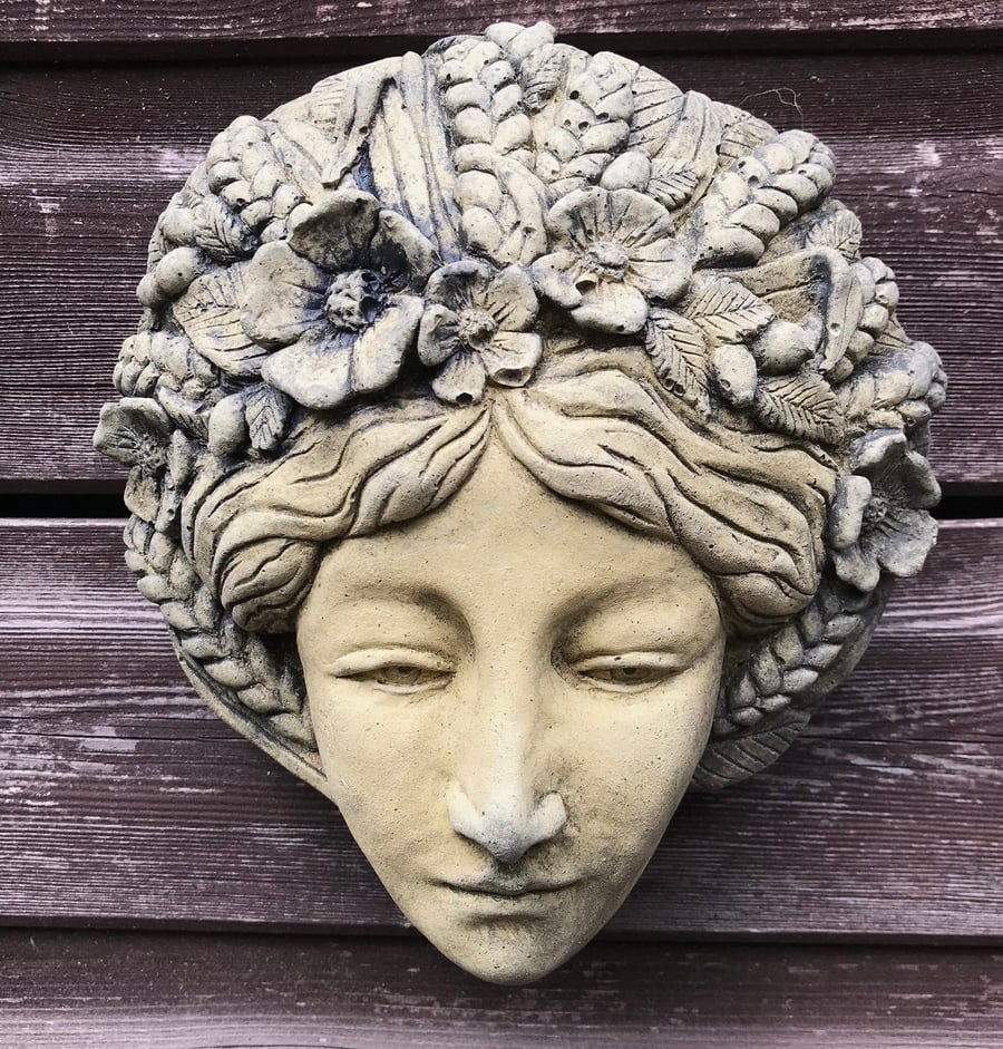Harvest Goddess Green Lady Plaque plus Free Pocket Green Man