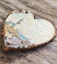 Handcrafted Coastal Christmas Wooden Heart Hanging Plaque - Image 3