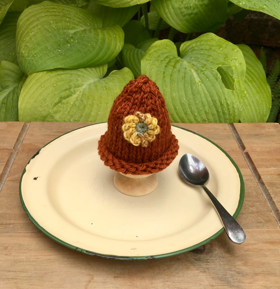 Autumn Flower Egg Cosy