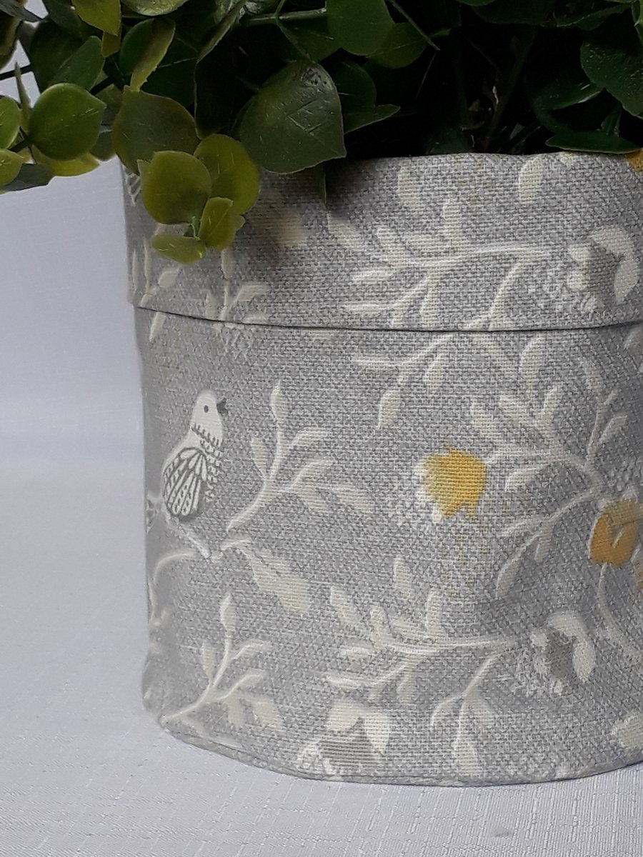  Indoor Plant pot, Fabric Pot, Plant Pot, Fabric Storage,  Handmade Home