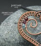 Customisable Copper Wire Weave Heart Birthstone Pendant - 7th Anniversary gift - Image 7