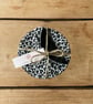 Fabric Coasters, 4 Set, Handmade Coasters, Cotton Coasters. Leopard-COAST-18