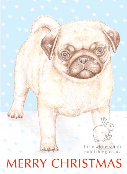 Titus the Pug - Christmas Card