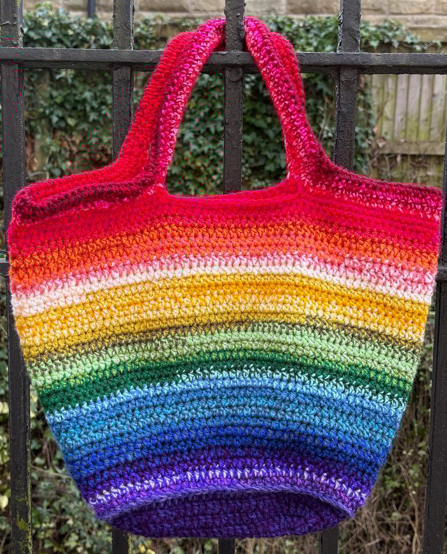 Rainbow tote bag 