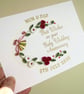 Personalised quilled 40th ruby wedding anniversary keepsake card - Image 5