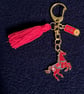 Chinese Lucky Red Fire horse bag charm - Image 1
