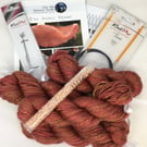 Silk Shawl Knitting Kit The 'Silkie Shawl' Knitting Kit Colour: Sunset