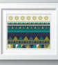 124 - Scandinavian Geometric Tree Pattern  - Cross Stitch Pattern - Image 2