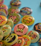 15mm Wooden Owl Buttons Random Mix Bird (SOW2) - Image 1
