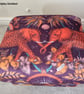 Storage Footstool Emma J Shipley Zambezi Red Wine Velvet Fabric Pouffe Elephant  - Image 7