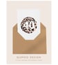 40th birthday wedding friend Leopard Print Circle Trendy funky card (QM322)