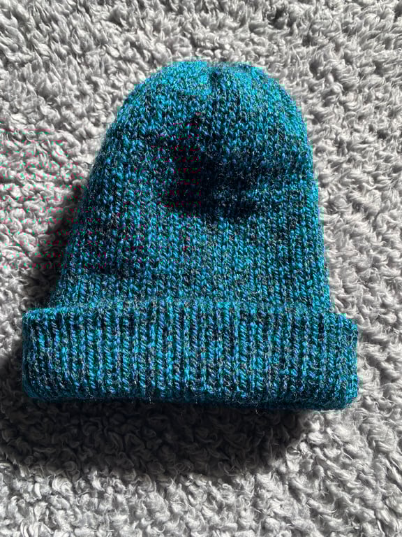 Knitted Double-Layered Beanie Hat – Adult Size