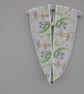Handprinted chiffon scarf Nuthatches & Magnolias - Image 3