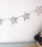 Silver Themed Star Garland - Perfectly Imperfect - Image 3