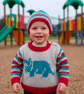 Dinosaur Baby Sweater and Hat Knitting Pattern, Digital Pattern - Image 1