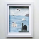 Cornish Tin Mine Engine House, Coastal Wall Decor