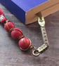 Pink Sword Bookmark, Agate Tassel Bookmark - Image 3