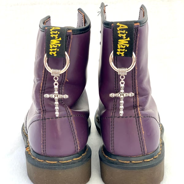 Skull Cross Dr Martens Charms - Alt Boot Accessories - Doc Tag Charm - DM Charms