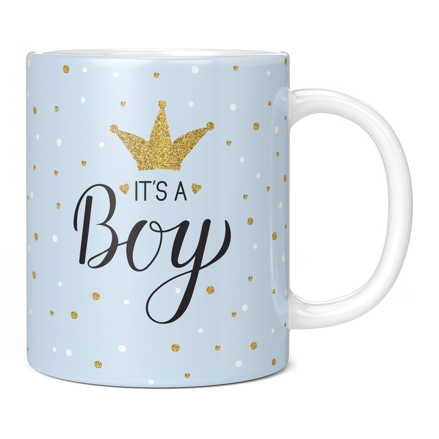 It's A Boy Mug Coffee Cup Christening Baby Son Congratulations Gift Present Idea