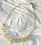 Delicate Faceted Lemon Quartz Bar Bracelet in Sterling Silver