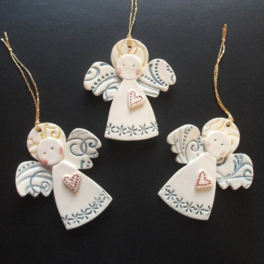 Ceramic Christmas Angels