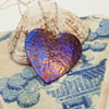 Coloured Titanium Small Heart Pendant Necklace - UK Free Post