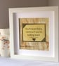 Handmade Framed Charlie Chaplin Quote: Inspirational Wall Art Gift - Image 1