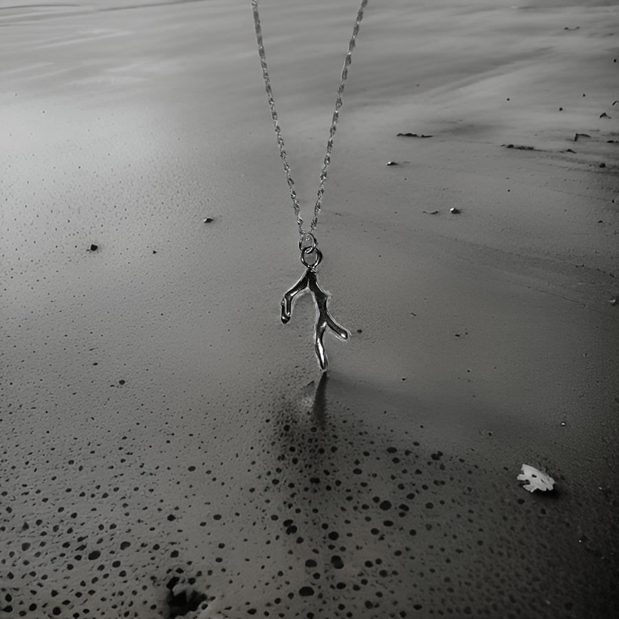 Silver Seaweed Necklace