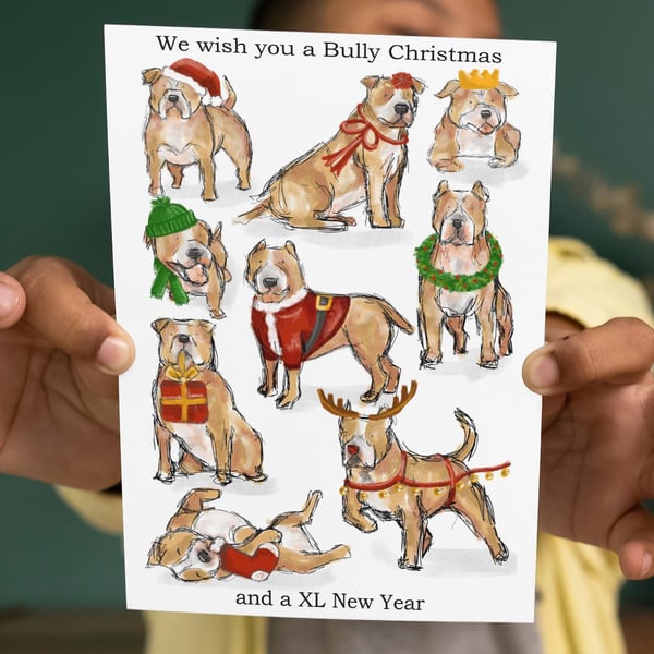 Christmas card Mix and Match Bundle - Different dog breeds - for dog lovers 