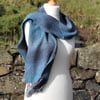 Blue and grey scarf