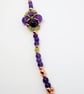 Amethyst & Peridot Tudor Rose Flower Bracelet 6.5 to 7.5 Inch - Image 2