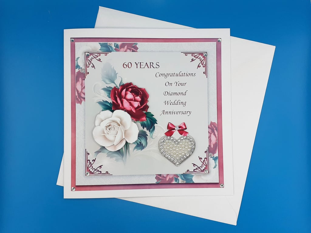 Diamond Wedding Anniversary Card