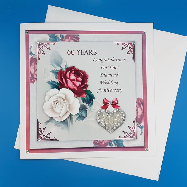 Diamond Wedding Anniversary Card