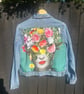 Frida Kahlo denim jacket Size 12