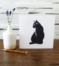 Black Cat Card - Cute Personalised Card, Custom Card, Father’s Day, - Image 6