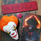 Pennywise themed gift set, I.T, Stephen King, horror film, book lover