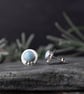 Silver Earrings with Blue Larimar Stone - Handmade Gift Jewellery for Everyday - Image 4