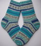 hand knit mens wool socks UK 8-10 - Image 4