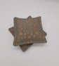 Hand warmers  - grey with gold stars.   - Image 2