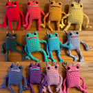 Handmade cute Frog Keyring 