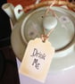 Drink Me Vintage Style Alice In Wonderland Tags -  Set Of 10 - Image 1