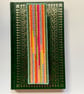 Beautiful, unique hand sewn multicoloured needlepoint bookmark with felt backing