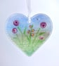 Just because... Meadow Glass Heart (optional personal message)  - Image 5