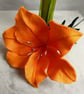 Felt orange lily flower - Image 1