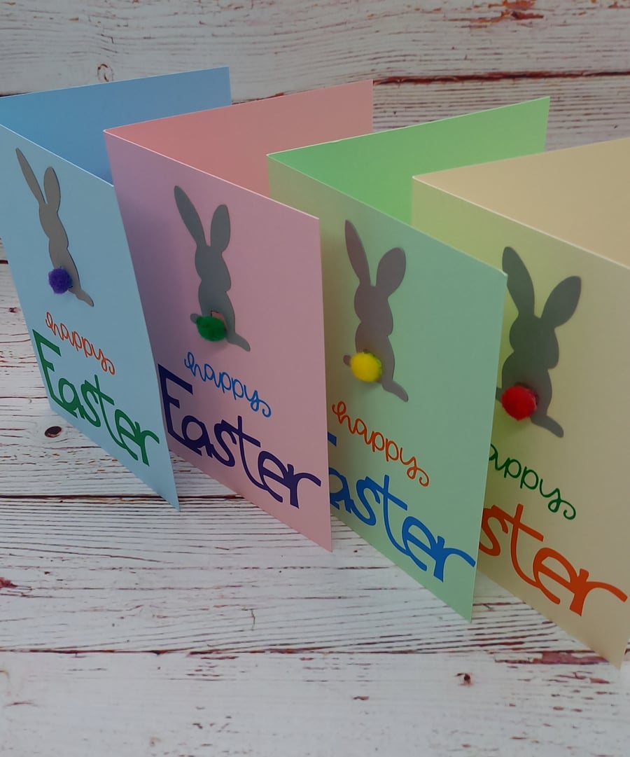 Easter Greetings Card Pack, Cute Bunny Card Notelets