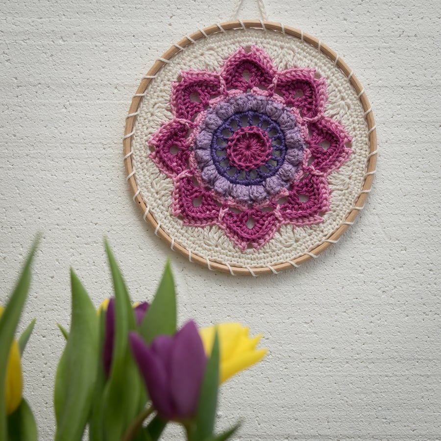 Crochet Mandala Wall Art
