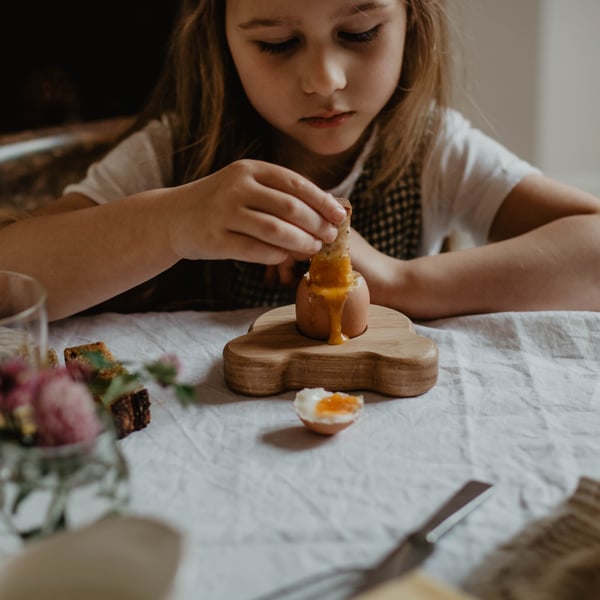 Wooden Egg Cup - Bear