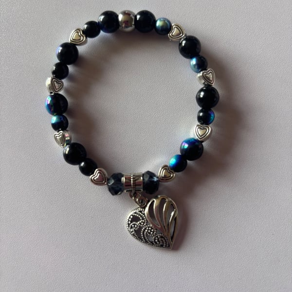 A beautiful handmade bracelet. 