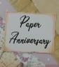 Handmade collage Paper (1st) Anniversary card - Image 4